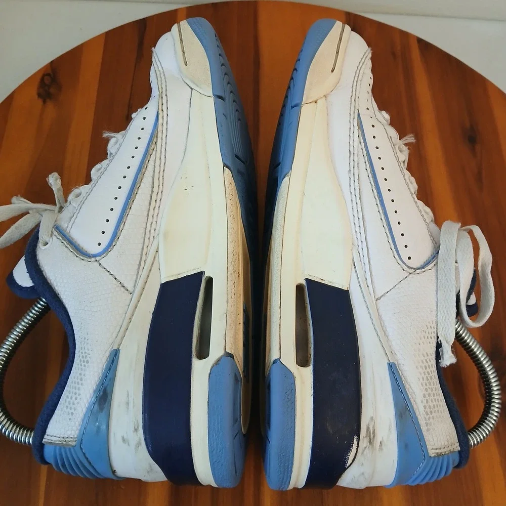 Nike Air Jordan 2/3 UNC Kids 5Y White Blue Shoes Sneakers UNC FD0384-144